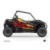 Kit Déco SSV Konkeror Can Am Maverick Trail Avec Portes Rouge Jaune (