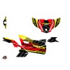Kit Déco SSV Konkeror Can Am Maverick Trail Avec Portes Rouge Jaune (