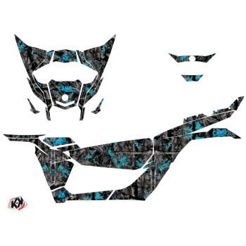 Kit Déco SSV Camo Can Am Maverick X3 Noir Bleu (2017-2023)