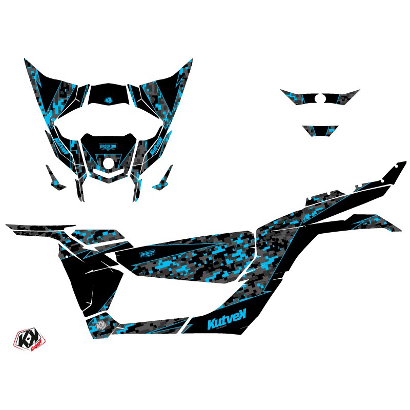 Kit Déco SSV Predator Can Am Maverick X3 Noir Bleu (2017-2023)