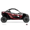 Kit Déco SSV Eraser Can Am Maverick X3 Noir Rouge (2017-2023)