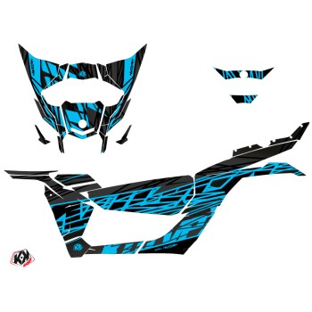 Kit Déco SSV Eraser Can Am Maverick X3 Noir Bleu (2017-2023)