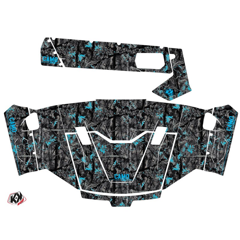 Kit Déco SSV Camo CF Moto U Force 800 Noir Bleu (2013-2023)