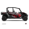 Kit Déco SSV Evil Polaris GENERAL 1000 4 portes Gris Rouge (2017-2021