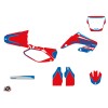 Kit Deco Moto Cross Dyna Honda 250 CR Bleu