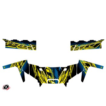 Kit Déco SSV Eraser Polaris Ranger 900 XP Neon Bleu (2017-2019)