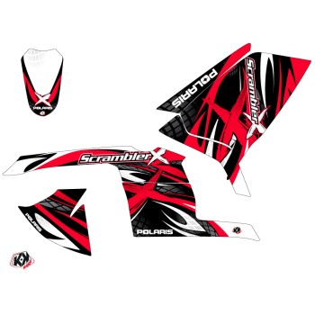 Kit Déco Quad Gamme X Polaris Scrambler 500 Rouge (1997-2009)