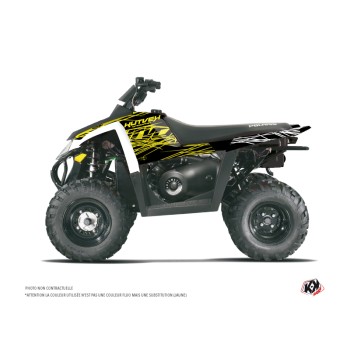 Kit Déco Quad Eraser Fluo Polaris Scrambler 500 Jaune (1997-2009)