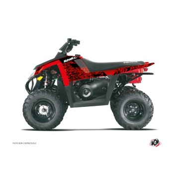 Kit Déco Quad Predator Polaris Scrambler 500 Rouge Noir (1997-2009)