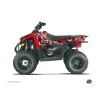 Kit Déco Quad Freegun Eyed Polaris Scrambler 500 Rouge Gris (1997-200