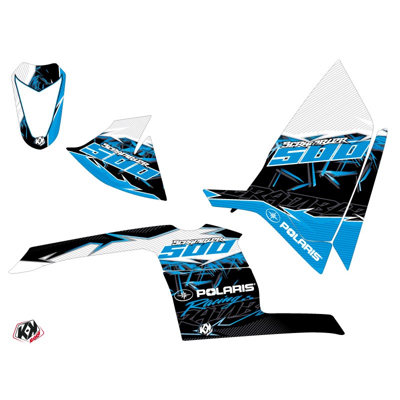 Kit Déco Quad Action Polaris Scrambler 500 Bleu (2010-2013)