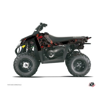 Kit Déco Quad Camo Polaris Scrambler 500 Noir Rouge (2010-2013)
