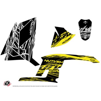 Kit Déco Quad Eraser Fluo Polaris Scrambler 500 Jaune (2010-2013)