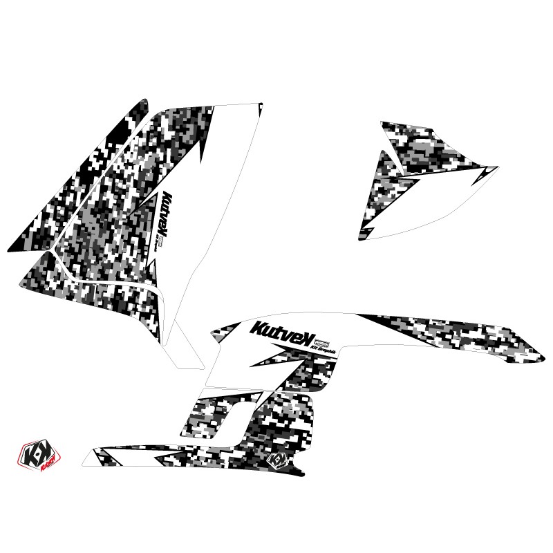 Kit Déco Quad Predator Polaris Scrambler 500 Blanc (2010-2013)