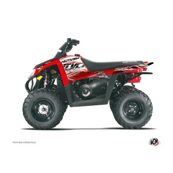 Kit Déco Quad Eraser Polaris Scrambler 500 Rouge Blanc (2010-2013)