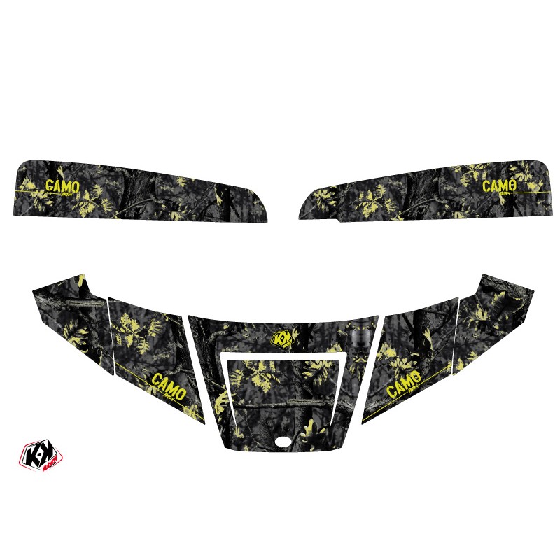 Kit Déco SSV Camo Polaris Ranger 570 Noir Jaune (2022-2023)