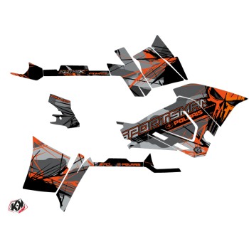 Kit Déco Quad Evil Polaris 570 Sportsman Forest Gris Orange (2014-201