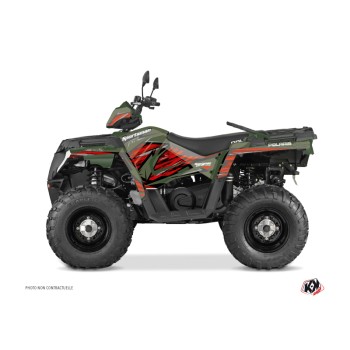 Kit Déco Quad Jungle Polaris 570 Sportsman Forest Vert Rouge (2014-20