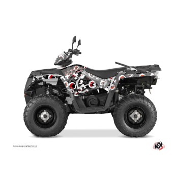 Kit Déco Quad Freegun Eyed Polaris 570 Sportsman Forest Gris Rouge (2