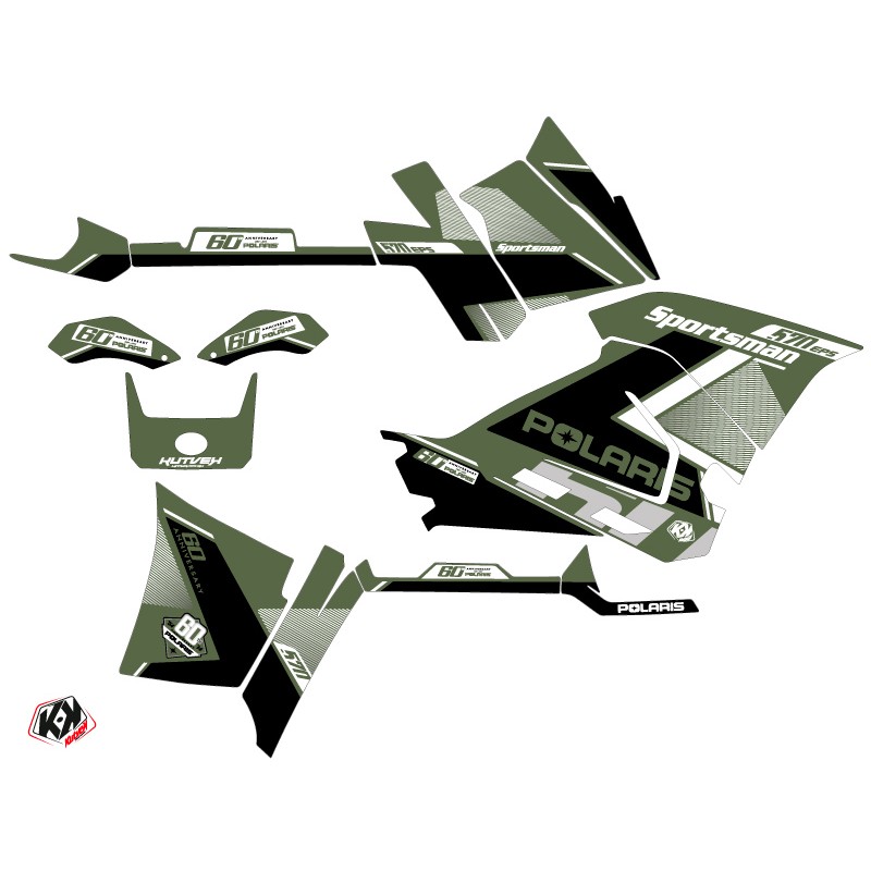 Kit Déco Quad Vintage Polaris 570 Sportsman Forest Vert 60th Annivers