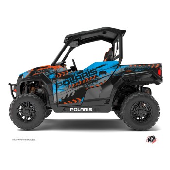Kit Déco SSV Lifter Polaris GENERAL 1000 Orange Bleu (2022-2023)