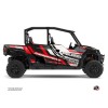 Kit Déco SSV Root Polaris GENERAL 1000 4 portes Rouge Noir (2022-2023