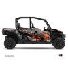 Kit Déco SSV Evil Polaris GENERAL 1000 4 portes Gris Orange (2022-202