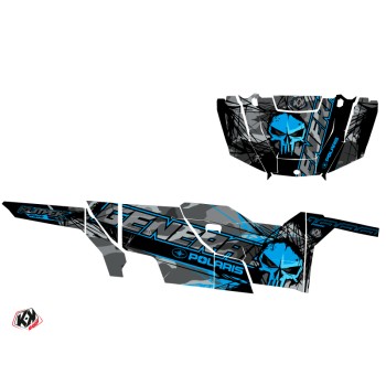 Kit Déco SSV Evil Polaris GENERAL 1000 4 portes Gris Bleu (2022-2023)