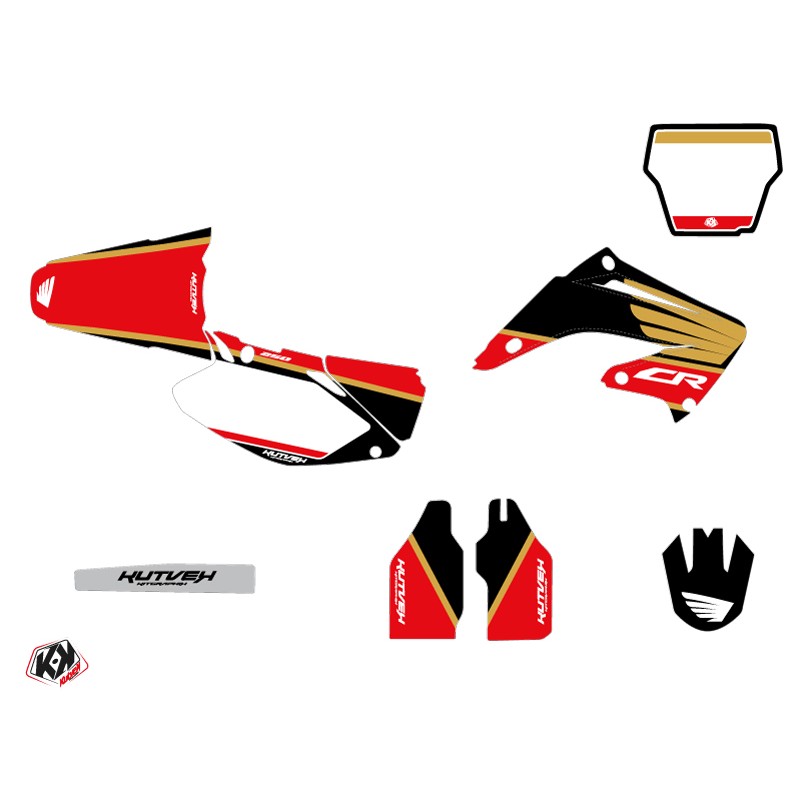 Kit Deco Moto Cross Wing Honda 250 CR Gold