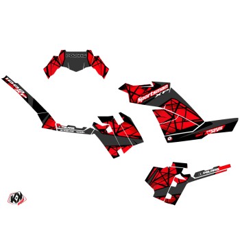 Kit Déco Quad Spin Polaris 1000 Sportsman XP Forest Noir Rouge (2022-