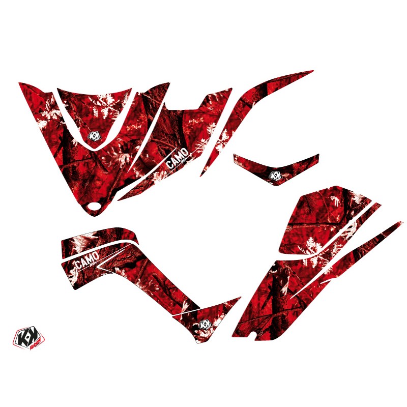 Kit Déco Quad Camo Kymco 450 MAXXER Rouge (2010-2023)