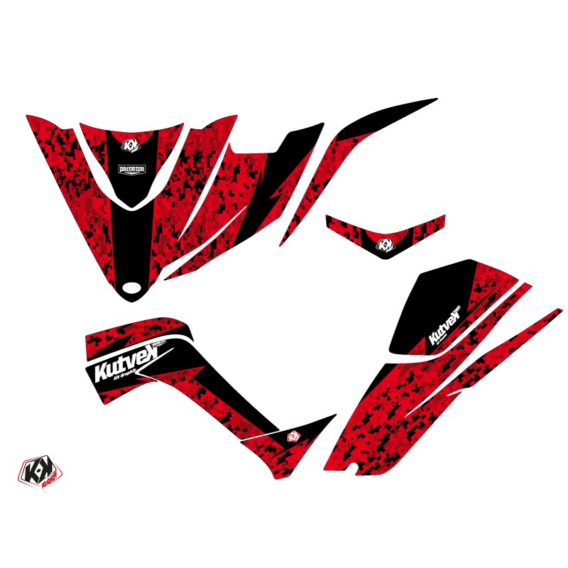 Kit Déco Quad Predator Kymco 450 MAXXER Rouge Noir (2010-2023)
