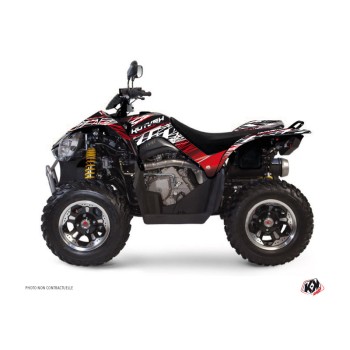Kit Déco Quad Eraser Kymco 450 MAXXER Rouge Blanc (2010-2023)