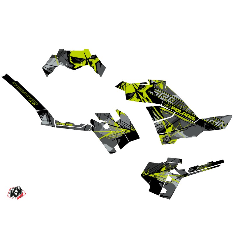 Kit Déco Quad Evil Polaris 850 Sportsman Forest Gris Vert (2013-2016)