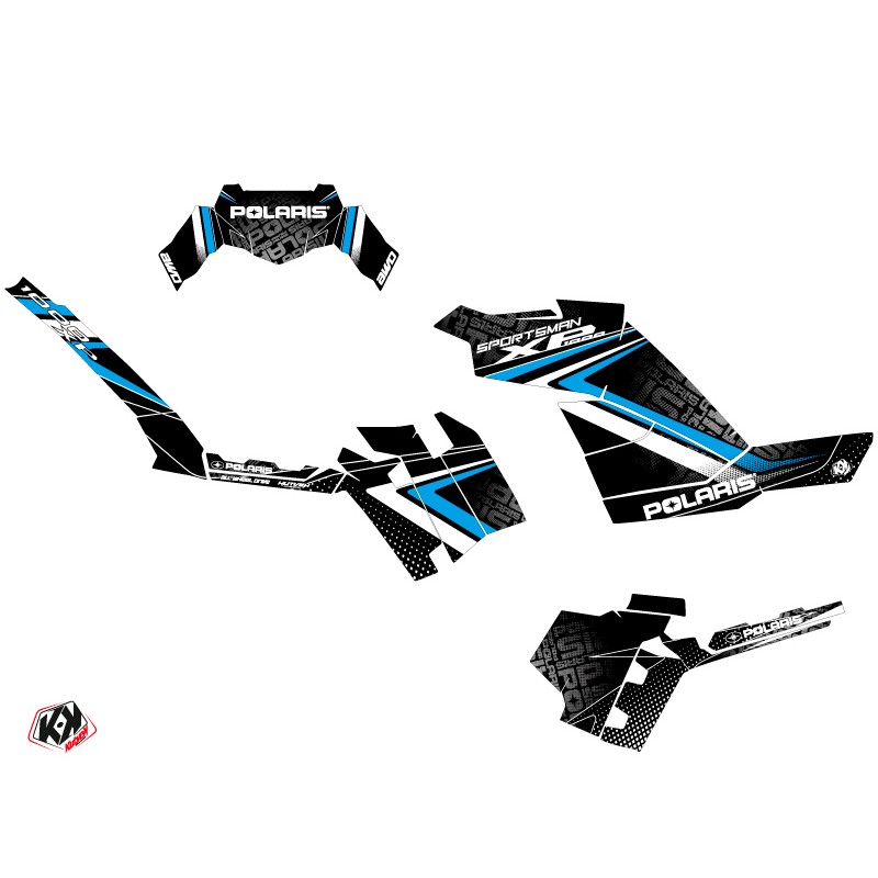 Kit Déco Quad Rock Polaris 850 Sportsman Forest Noir Bleu (2013-2016)