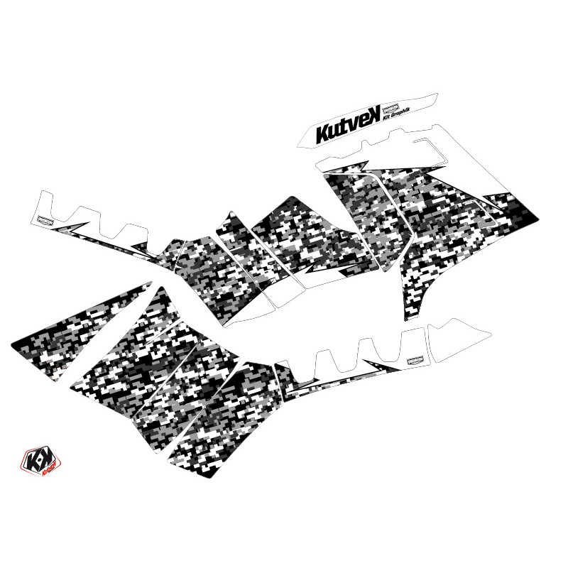 Kit Déco Quad Predator Polaris 850 Sportsman Forest Blanc (2013-2016)