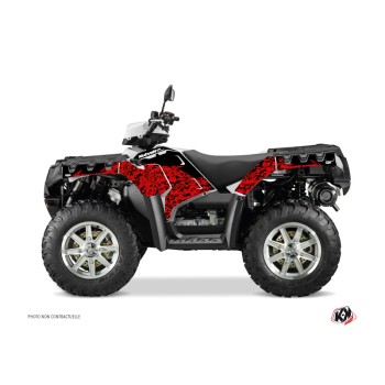 Kit Déco Quad Predator Polaris 850 Sportsman Forest Rouge Noir (2013-