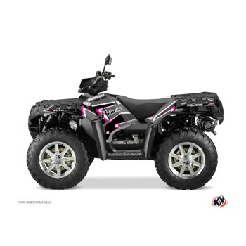 Kit Déco Quad Vintage Polaris 850 Sportsman Forest Noir Rose (2017-20