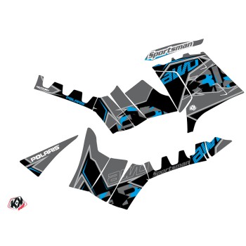 Kit Déco Quad Visor Polaris 850 Sportsman Forest Noir Bleu (2017-2020
