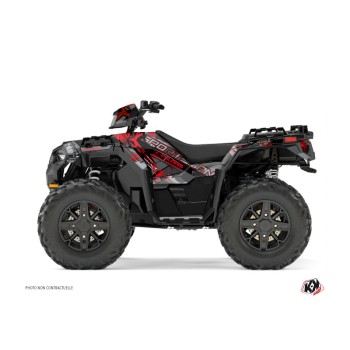Kit Déco Quad Evil Polaris 850 Sportsman Forest Gris Rouge (2021-2023