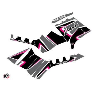 Kit Déco Quad Vintage Polaris 850 Sportsman Forest Noir Rose (2021-20