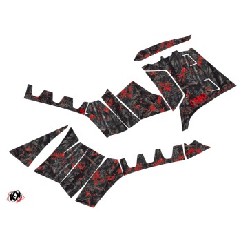 Kit Déco Quad Camo Polaris 850 Sportsman Forest Noir Rouge (2021-2023