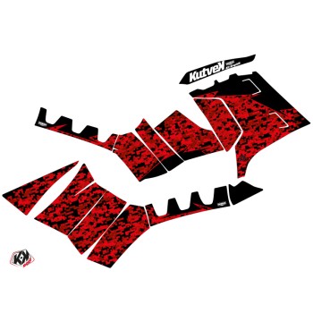 Kit Déco Quad Predator Polaris 850 Sportsman Forest Rouge Noir (2021-