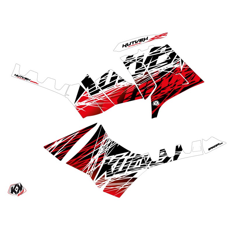 Kit Déco Quad Eraser Polaris 850 Sportsman Forest Rouge Blanc (2021-2