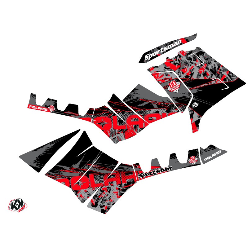 Kit Déco Quad 60th Anniversary V2 Polaris 850 Sportsman Forest Noir R