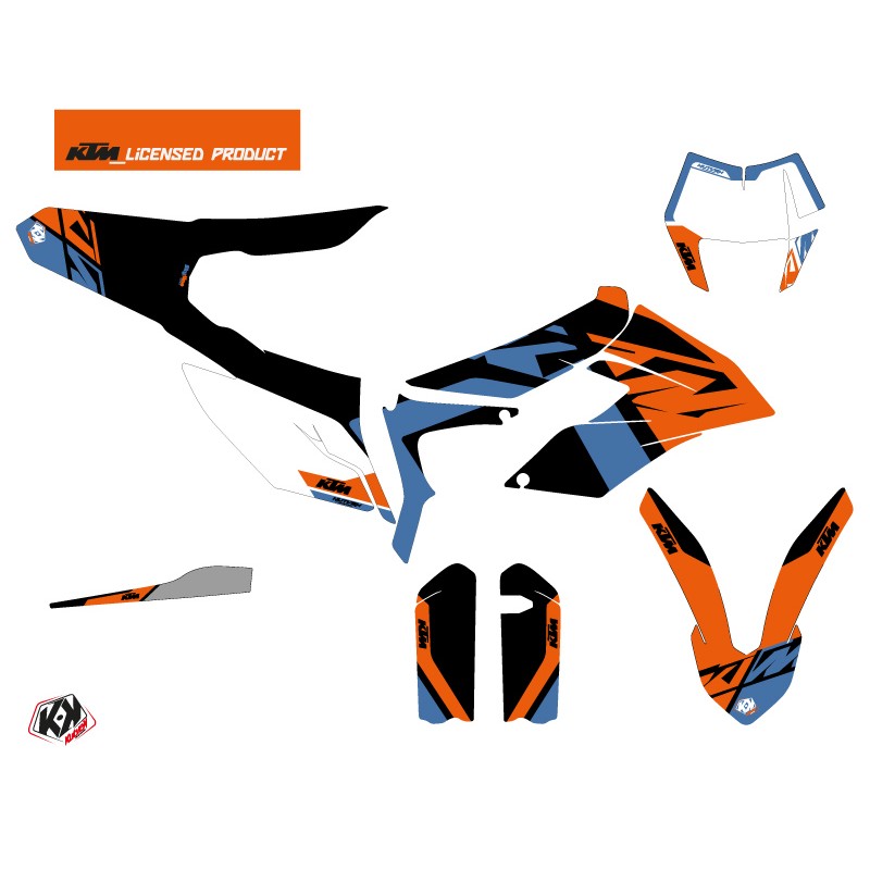 Kit Déco Moto Cross Skyline KTM 350 FREERIDE Bleu