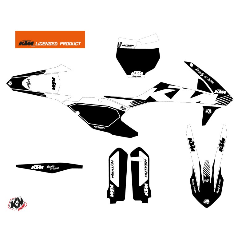 Kit Déco Moto Cross Retro KTM 150 SX Noir