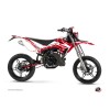 Kit Deco 50cc Predator Beta RR 50 Motard Blanc Rouge