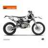Kit Déco Moto Cross Retro KTM EXC-EXCF Noir