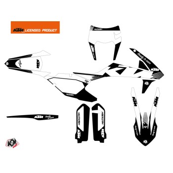 Kit Déco Moto Cross Retro KTM EXC-EXCF Noir